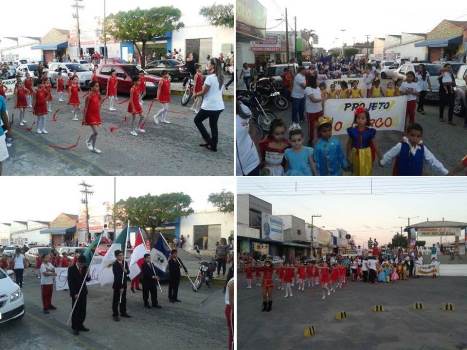 Desfile cívico em comemoração aos 20 anos de fundação do Colégio Educacional Professor Júnior Souza