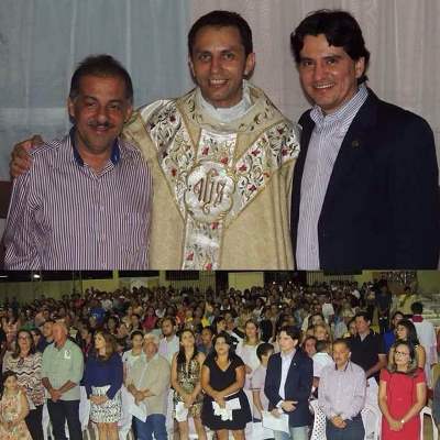 Deputado George Soares e prefeito Marquinhos prestigiam Pe. Ivanilson