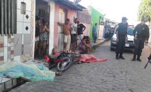 Cenário de violência no bairro Felipe Camarão em Natal