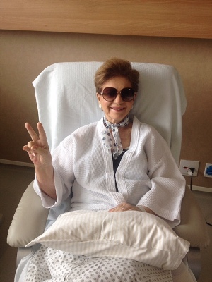 Wilma em recuperação após cirurgia