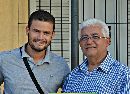 Blogueiro André e o prefeito Valdmir