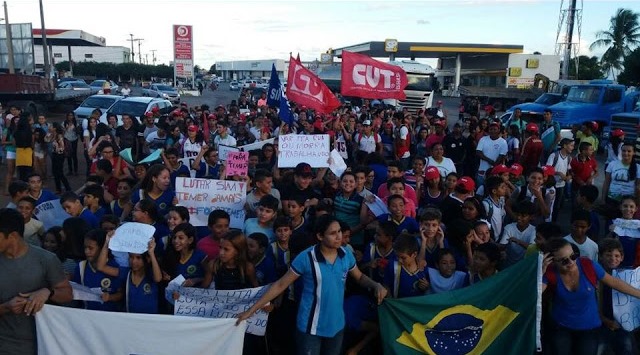 Protesto contra reformas Trabalhista e da PrevidÊncia em João Câamra (Foto :